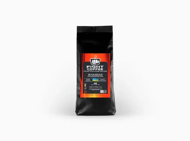 Rwandan dark roast fight coffee